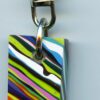 Fordite Keychain - Premium Fordite - 28.86mm x 17.42mm x 7.62mm          (3095) - Image 2