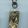 Fordite Keychain - Military Fordite - 37.12mm x 17.62mm x 6.67mm          (3103) - Image 2