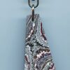 Fordite Keychain - Military Fordite - 27.98mm x 16.56mm x 7.59mm          (3104)