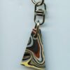 Fordite Keychain - Military Fordite - 29.61mm x 12.55mm x 5.67mm          (3105) - Image 2