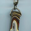 Fordite Keychain - Military Fordite - 37.57mm x 10.99mm x 10.49mm          (3106) - Image 2