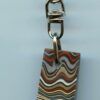Fordite Keychain - Military Fordite - 27.02mm x 16.35mm x 6.08mm          (3107) - Image 2
