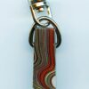 Fordite Keychain - Military Fordite - 37.42mm x 13.19mm x 9.49mm          (3108)