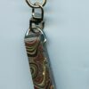 Fordite Keychain - Military Fordite - 34.88mm x 9.88mm x 9.81mm          (3109) - Image 2