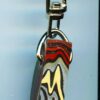 Fordite Keychain - Military Fordite - 26.63mm x 9.14mm x 8.77mm          (3111)