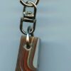 Fordite Keychain - Military Fordite - 23.02mm x 11.45mm x 8.53mm          (3113) - Image 2