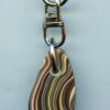Fordite Keychain - Military Fordite - 27.72mm x 16.4mm x 6.07mm          (3114) - Image 2