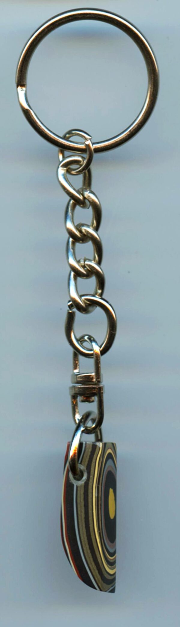 Fordite Keychain - Military Fordite - 27.76mm x 9.73mm x 6.61mm          (3115) - Image 5