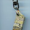 Fordite Keychain - Harley Davidson - 35.74mm x 9.01mm x 7.81mm          (3117)
