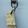 Fordite Keychain - Harley Davidson - 35.74mm x 9.01mm x 7.81mm          (3117) - Image 2