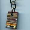 Fordite Keychain - Corvette Fordite - 24.46mm x 16.4mm x 4.59mm          (3126) - Image 2
