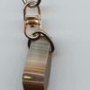 Fordite Keychain - Corvette Fordite - 27.92mm x 13.35mm x 10.7mm          (3127)