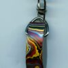 Fordite Keychain - Corvette Fordite - 27.92mm x 13.35mm x 10.7mm          (3127) - Image 2