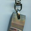 Fordite Keychain - Corvette Fordite - 25.44mm x 15.89mm x 9.06mm          (3128) - Image 2