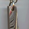 Fordite Keychain - Corvette Fordite - 35.3mm x 10.14mm x 6.74mm          (3130)