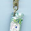 Fordite Keychain - Premium Fordite - 33.8mm x 16.73mm x 8.68mm          (3134) - Image 2