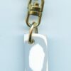 Fordite Keychain - Premium Fordite - 23.1mm x 13.09mm x 4.05mm          (3137) - Image 2